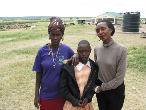 Naado with her Mother and MAC's Vice President